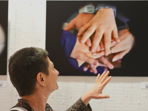 Licht leuchtet auf Demokratie
