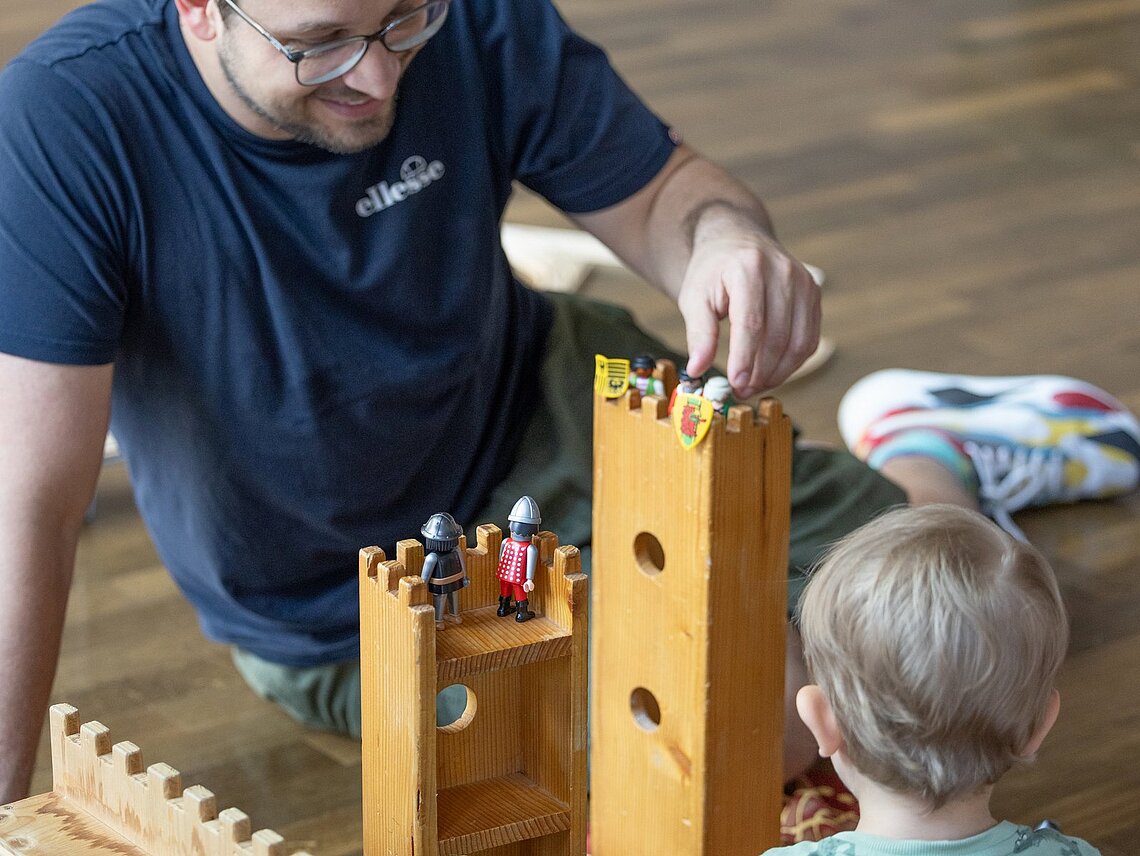 …wenn der Papa mit dem Sohne spielt