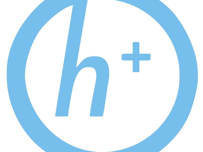 Logo von commons.wikimedia.org/wiki/User:Antonu-commons.wikimedia.org/wiki/File: Transhumanismus_h+_2.svg, CC BY-SA 3.0