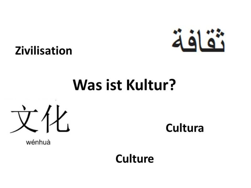 Vortrag zum (Miss-)Verständnis von Kultur Vortrag zum (Miss-)Verständnis von Kultur