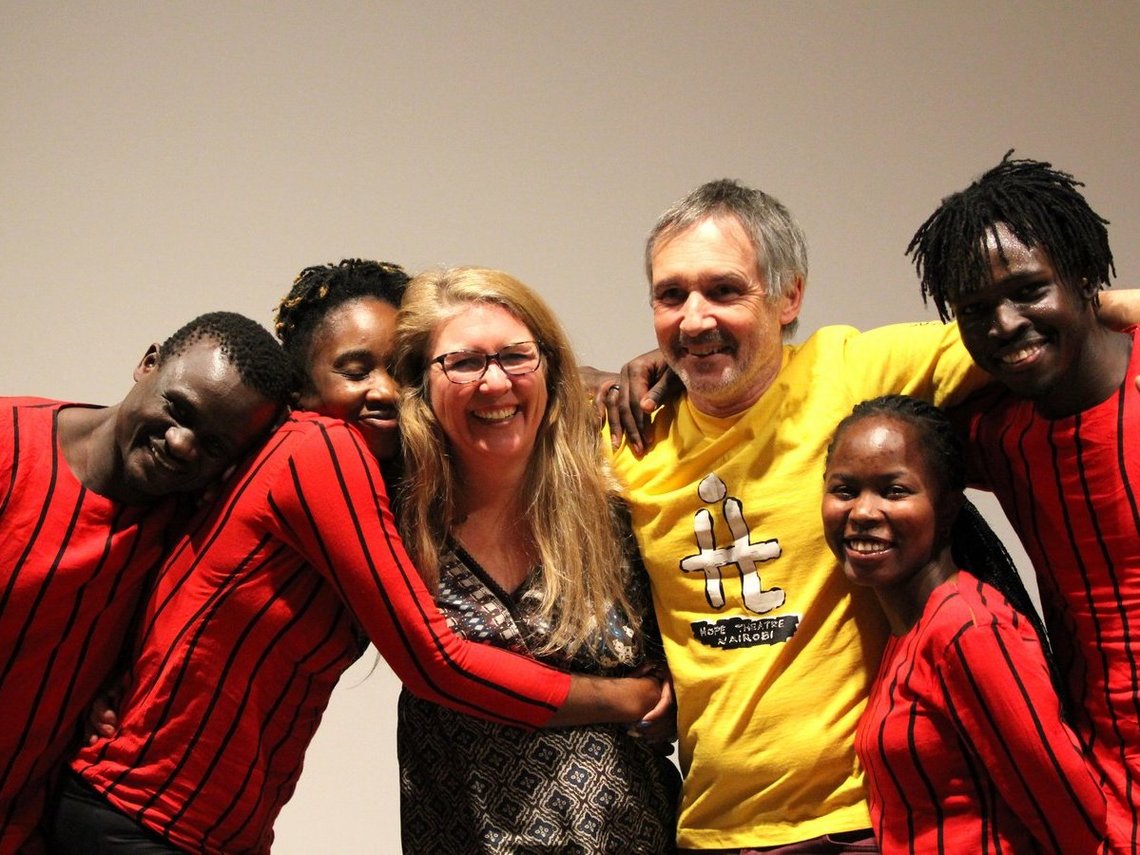 Tagungsleitung mit dem Hope Theatre aus Nairobi.
