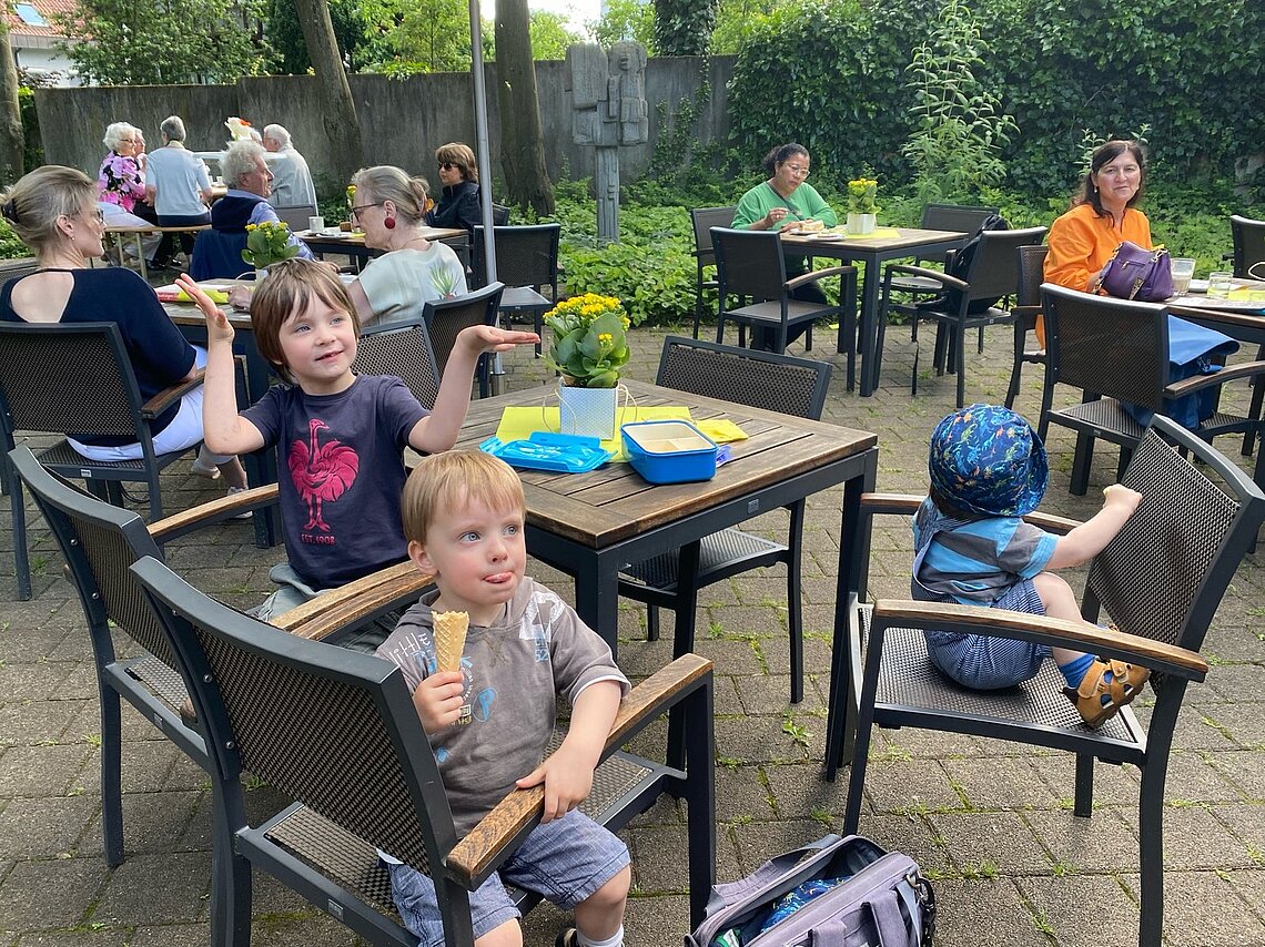 Auch die Kinder der Mitarbeitenden hatten ihren Spaß.