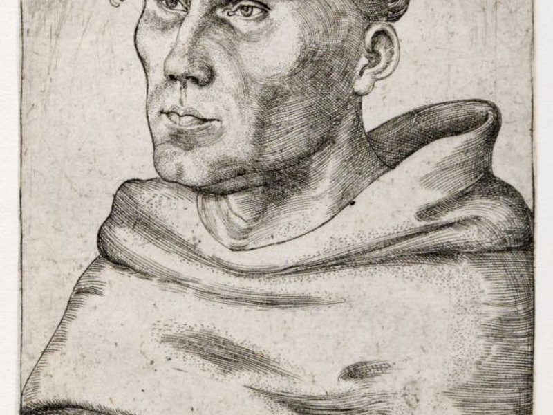 Cranach d. Ä.: Porträt Luthers als Augustinermönch (1520) Cranach d. Ä.: Porträt Luthers als Augustinermönch (1520)